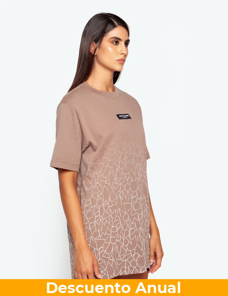 Camiseta Blow Up Slim Fit Brown Camiseta