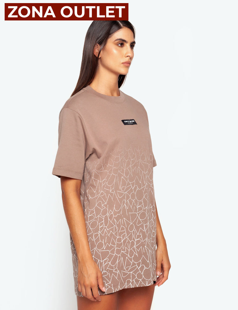 Camiseta Blow Up Slim Fit Brown Camiseta