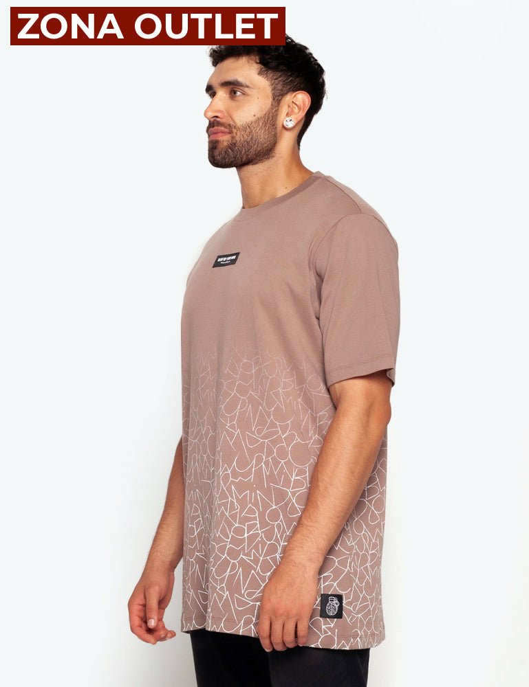 Camiseta Blow Up Slim Fit Brown Camiseta