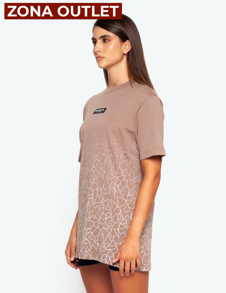Camiseta Blow Up Slim Fit Brown Camiseta