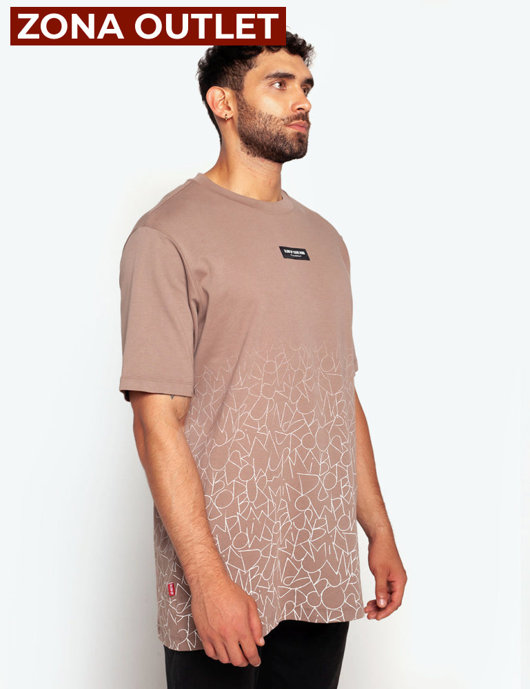Camiseta Blow Up Slim Fit Brown Camiseta
