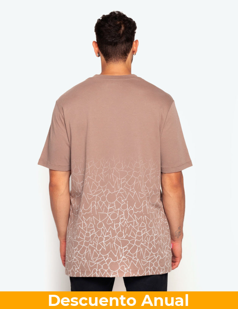 Camiseta Blow Up Slim Fit Brown Camiseta