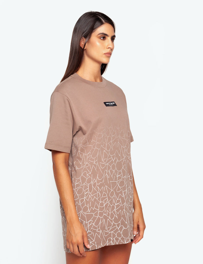 Camiseta Blow Up Slim Fit Brown Camiseta