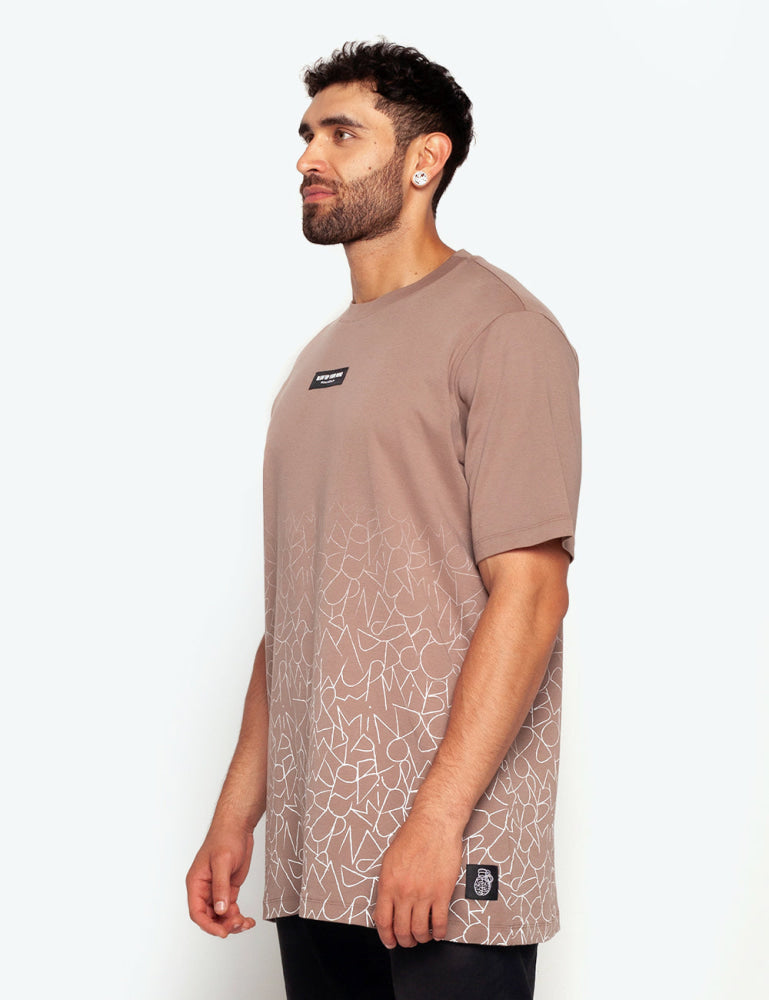 Camiseta Blow Up Slim Fit Brown Camiseta