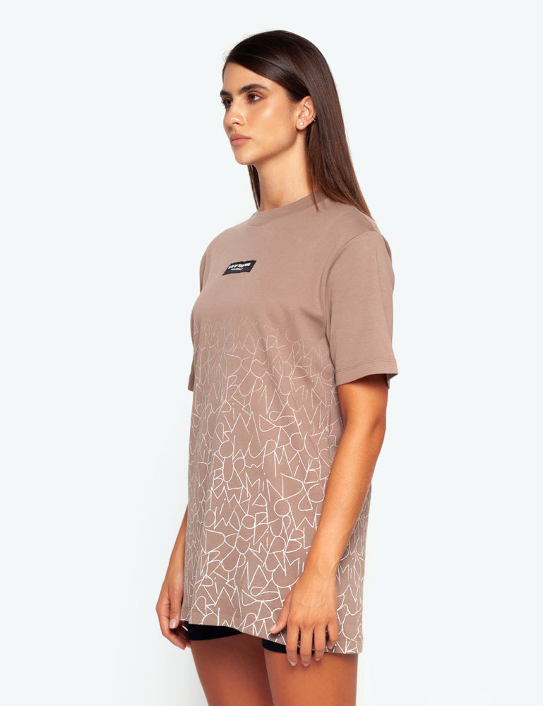 Camiseta Blow Up Slim Fit Brown Camiseta