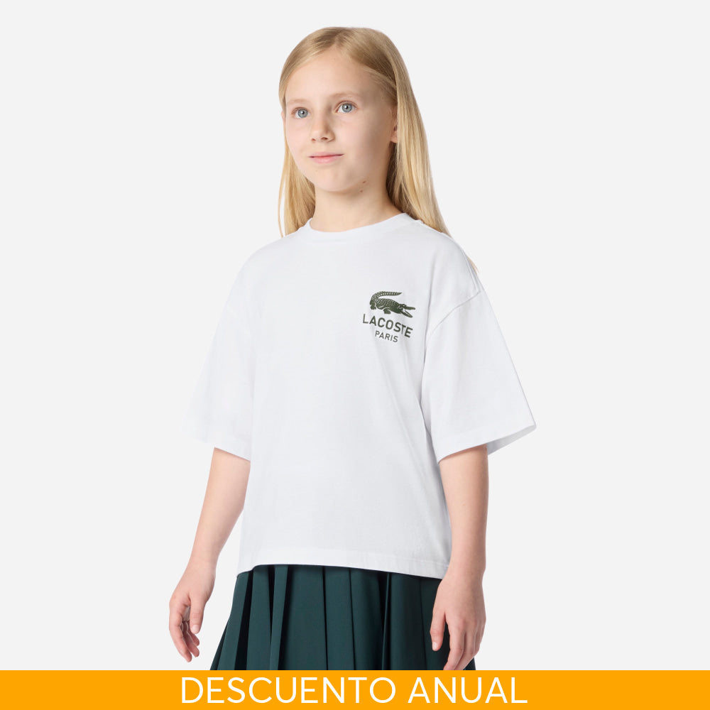 Camiseta Kids Niña Lacoste - Camiseta Kids
