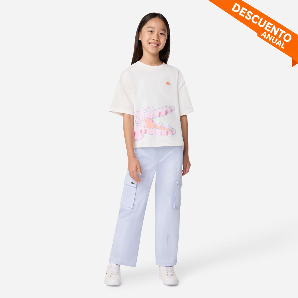 Camiseta Kids Niña Lacoste - Camiseta Kids