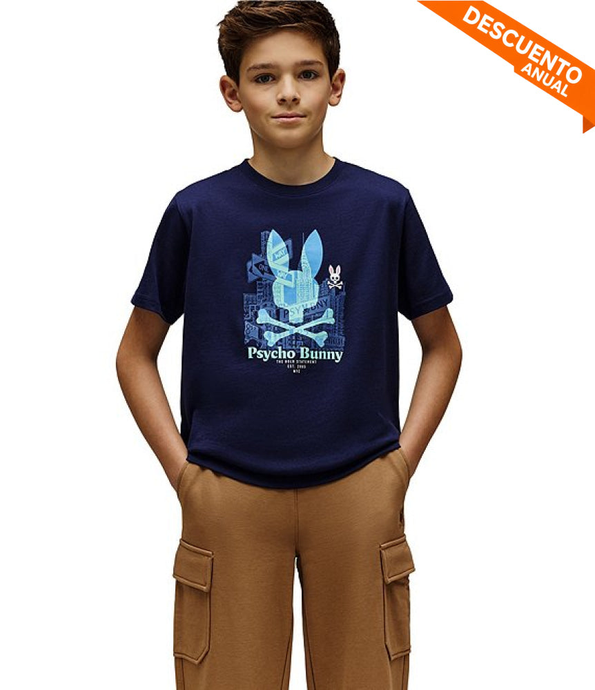 Camiseta Kids Psycho Bunny Camiseta Kids