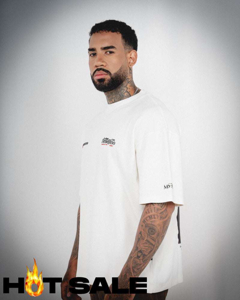 Camiseta Manifesto Oversize Ivory Camiseta