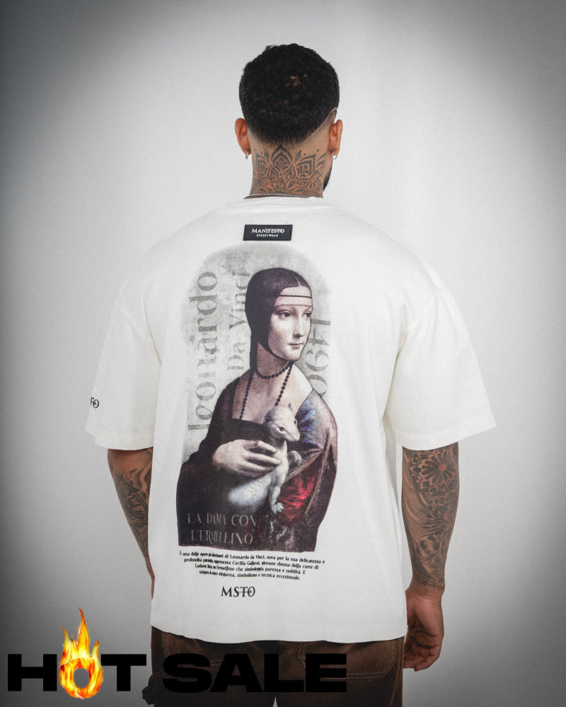 Camiseta Manifesto Oversize Ivory Camiseta