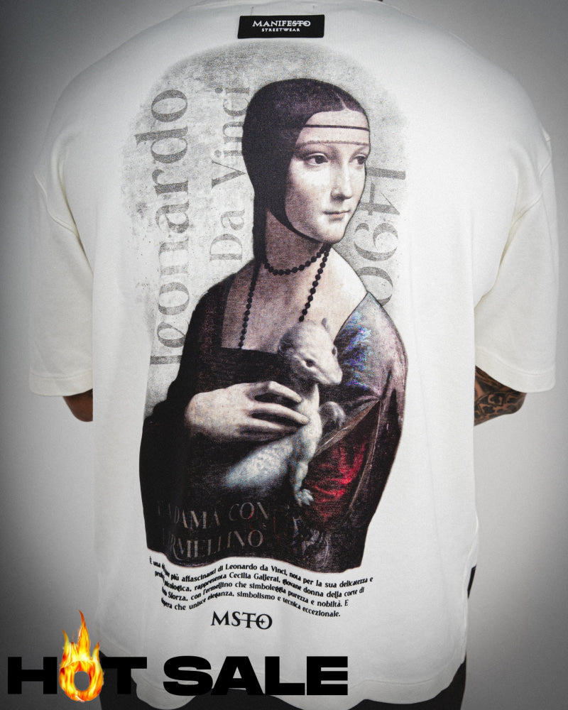 Camiseta Manifesto Oversize Ivory Camiseta
