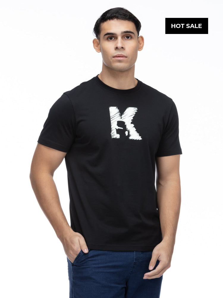 Camiseta Negra Hombre Karl Lagerfeld - Camiseta