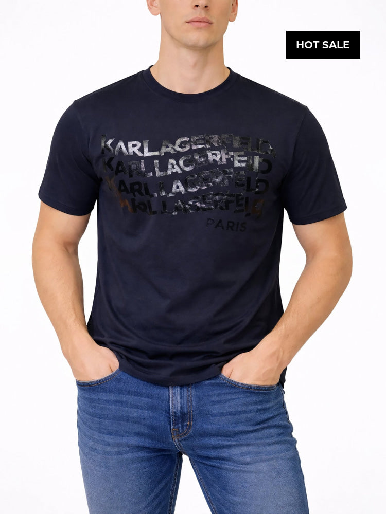 Camiseta Negra Hombre Karl Lagerfeld - Camiseta