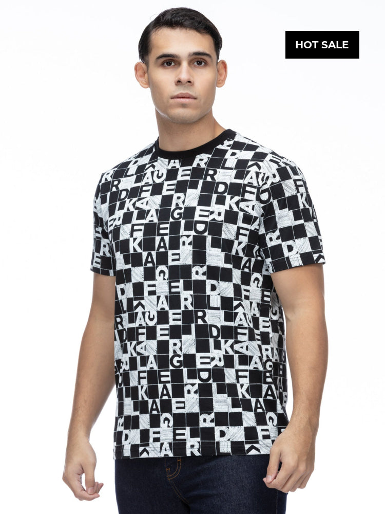 Camiseta Negra Hombre Karl Lagerfeld - Camiseta