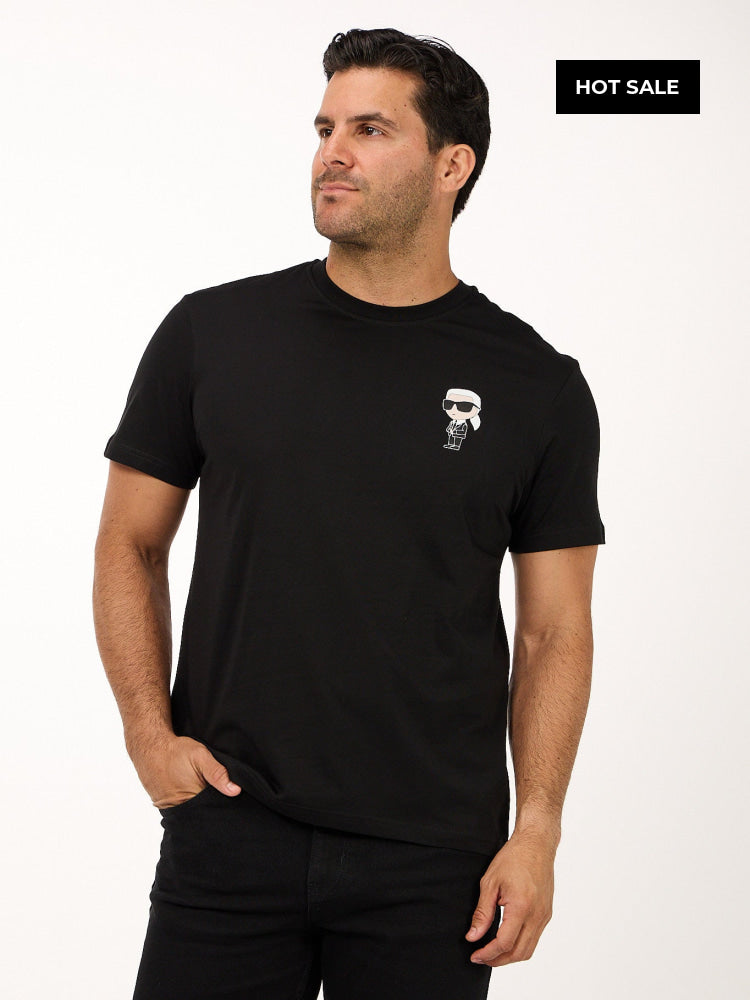 Camiseta Negra Hombre Karl Lagerfeld - Camiseta