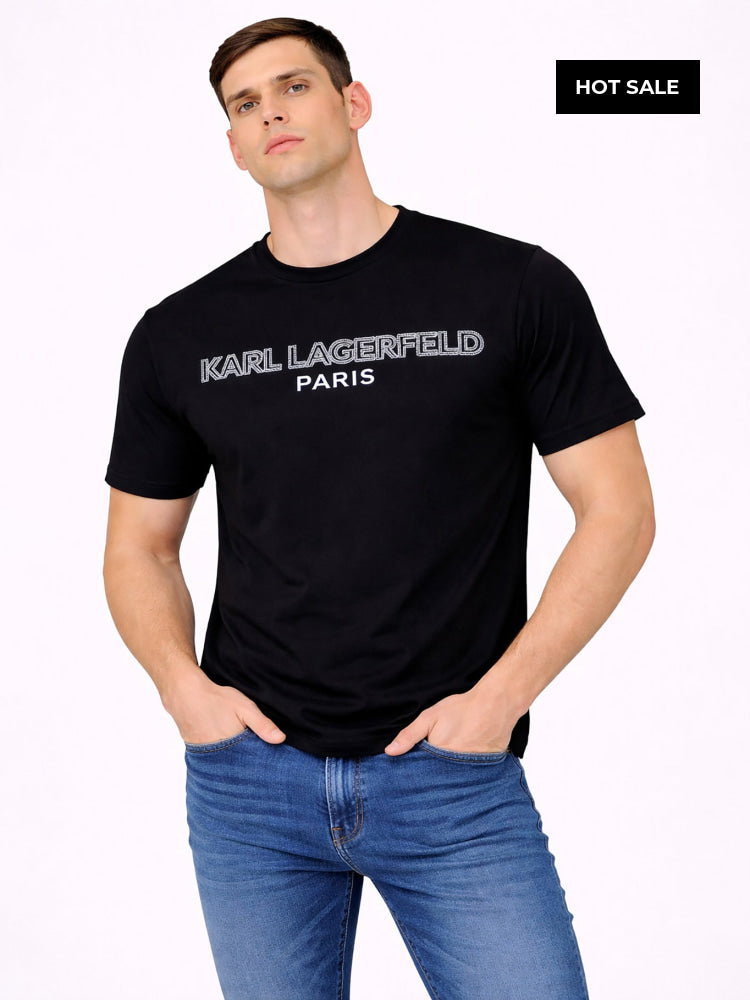 Camiseta Negra Hombre Karl Lagerfeld - Camiseta
