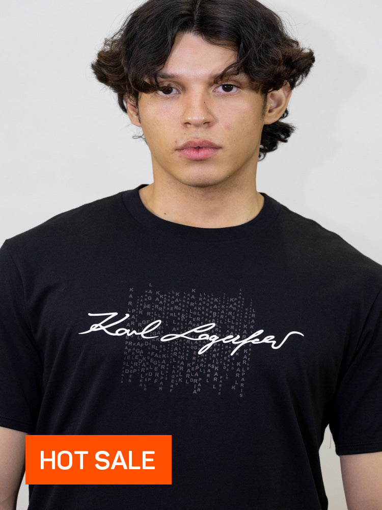 Camiseta Negra Hombre Karl Lagerfeld - Camiseta