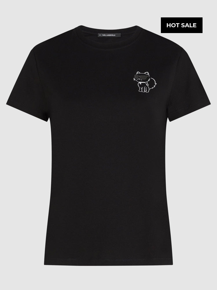 Camiseta Negra Mujer Karl Lagerfeld - Camiseta