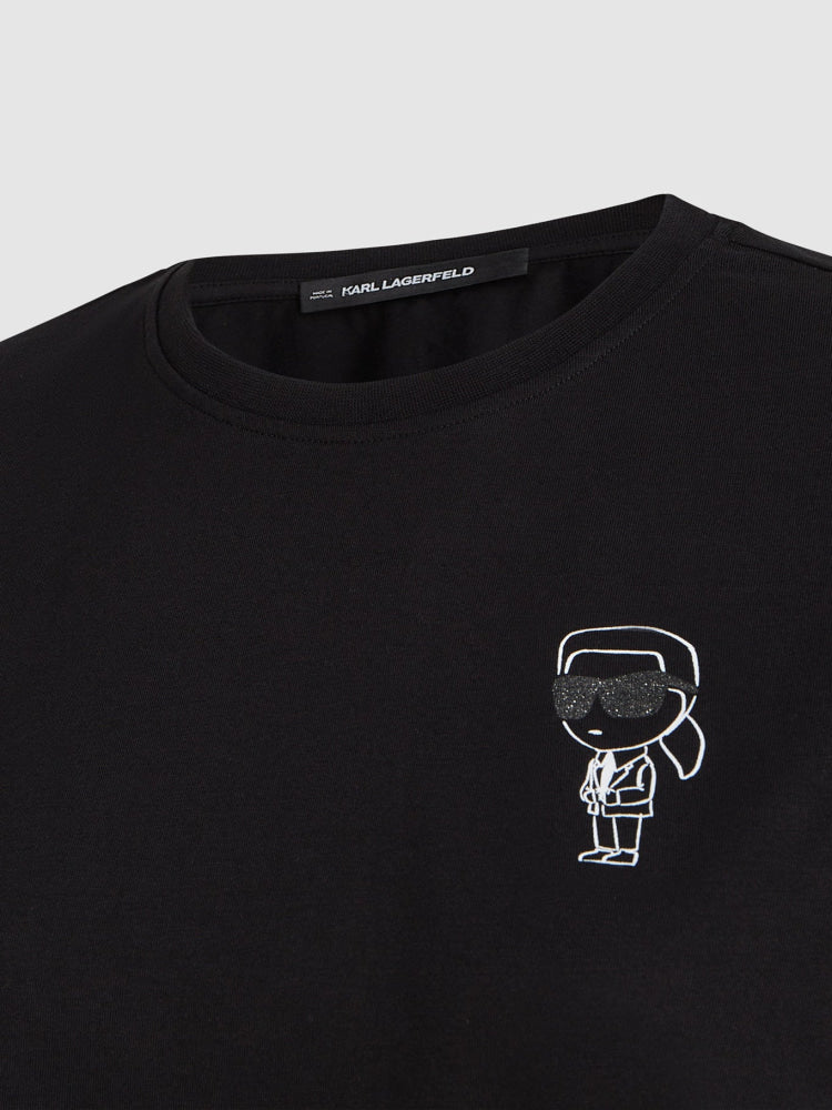 Camiseta Negra Mujer Karl Lagerfeld - Camiseta