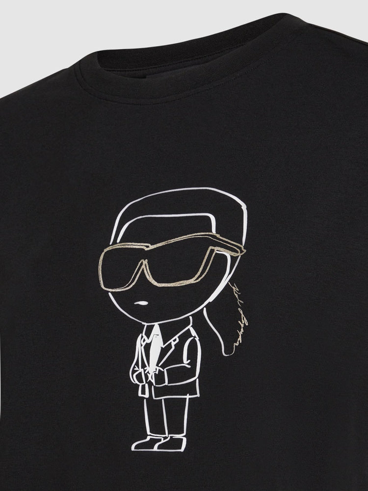 Camiseta Negra Mujer Karl Lagerfeld - Camiseta
