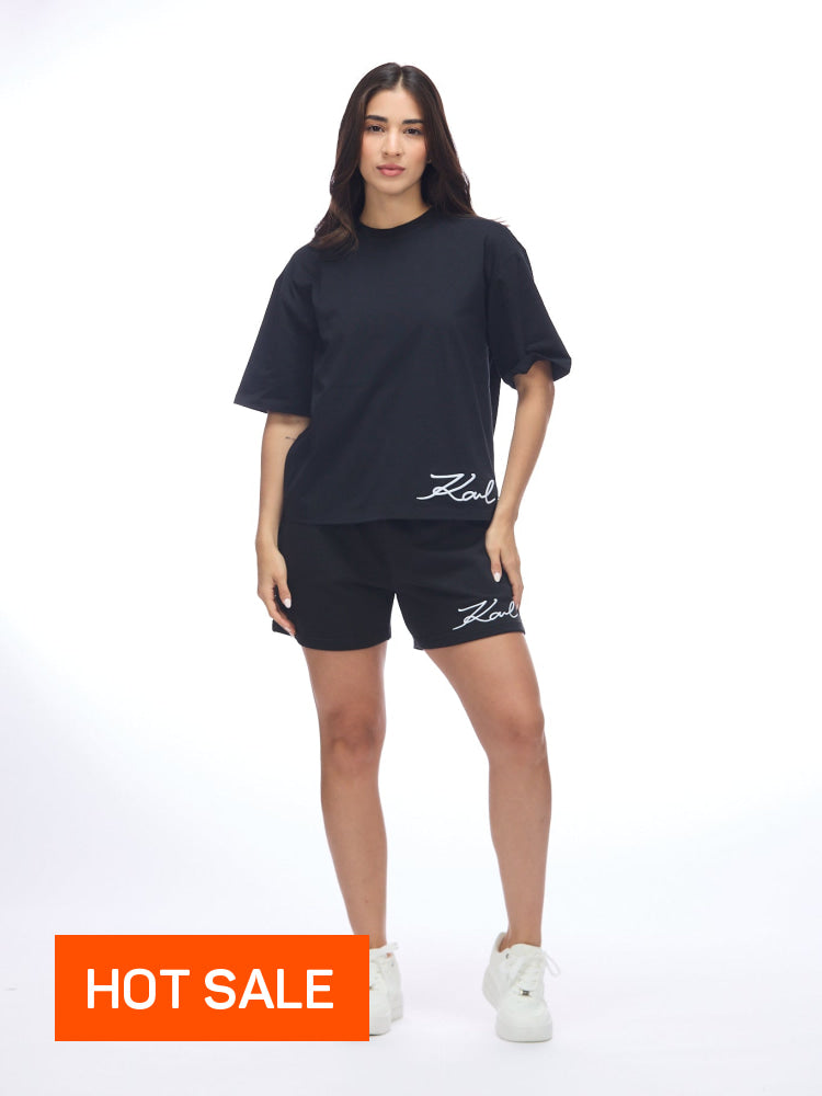 Camiseta Negra Mujer Karl Lagerfeld - Camiseta