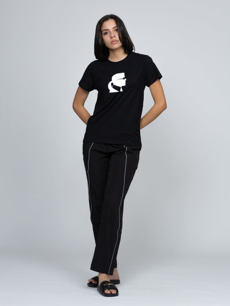 Camiseta Negra Mujer Karl Lagerfeld - Camiseta