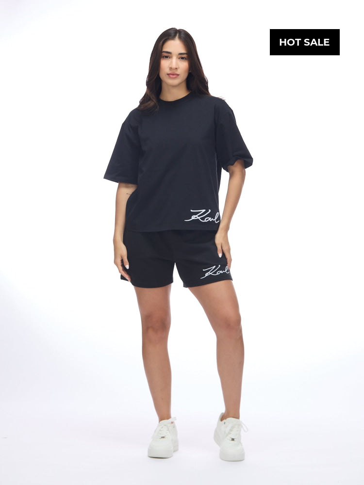 Camiseta Negra Mujer Karl Lagerfeld - Camiseta