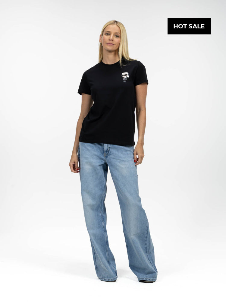 Camiseta Negra Mujer Karl Lagerfeld - Camiseta