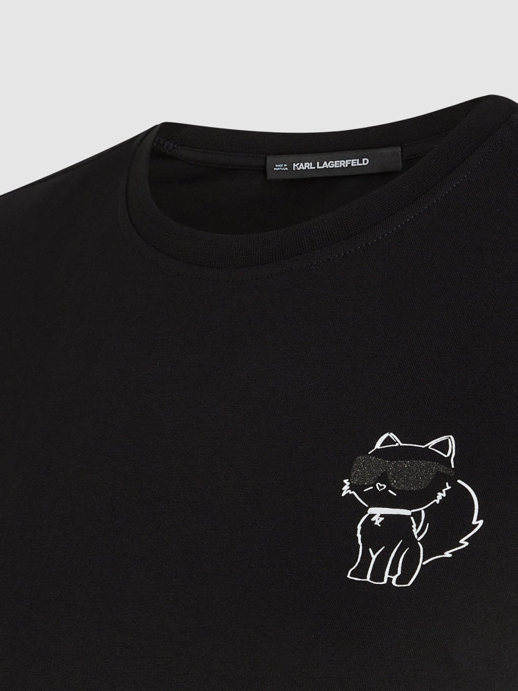 Camiseta Negra Mujer Karl Lagerfeld - Camiseta
