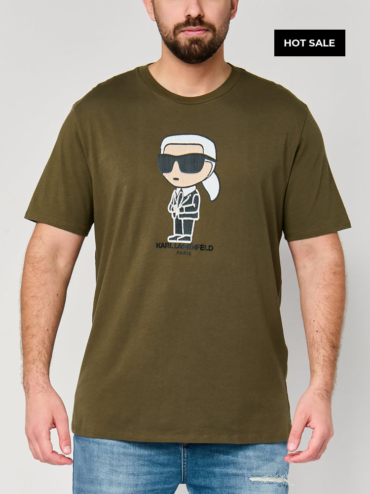 Camiseta Oliva Hombre Karl Lagerfeld - Camiseta