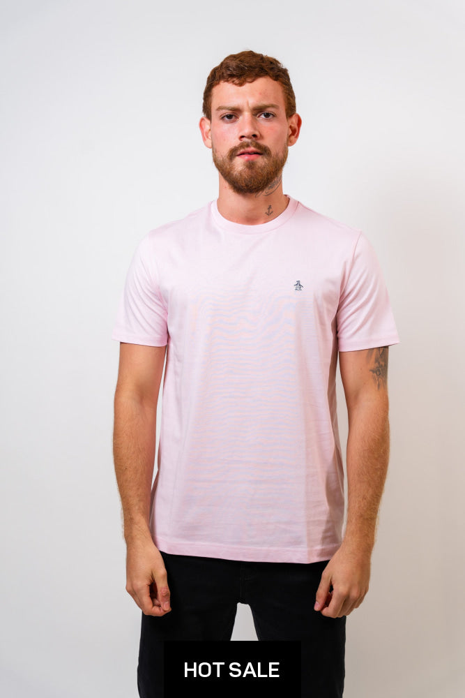 Camiseta Rosado Básica Hombre Penguin - Camiseta