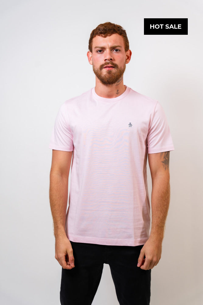 Camiseta Rosado Básica Hombre Penguin - Camiseta