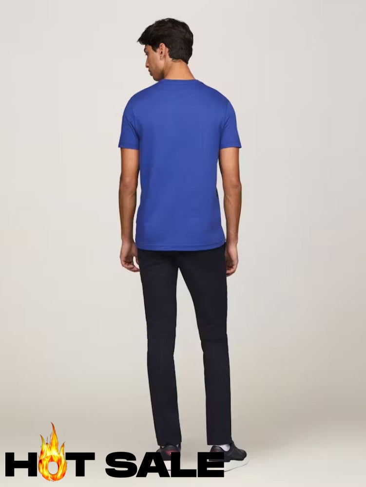 Camiseta Slim Tommy Hilfiger Blue Camiseta