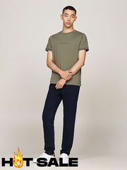 Camiseta Slim Tommy Hilfiger Green L Camiseta