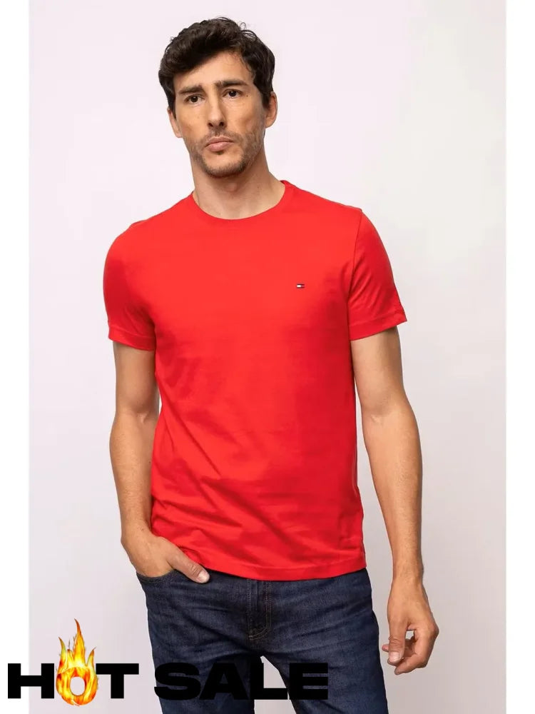 Camiseta Slim Tommy Hilfiger Red Camiseta