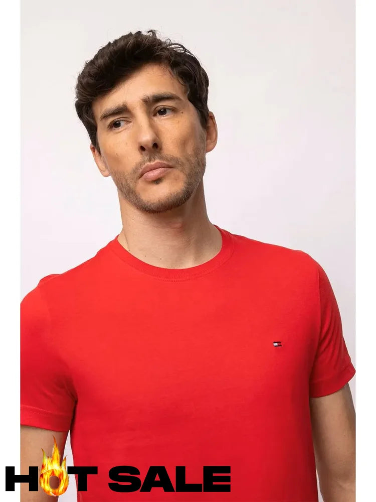 Camiseta Slim Tommy Hilfiger Red Camiseta