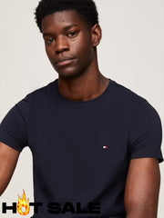 Camiseta Slim Tommy Hilfiger Sky Camiseta