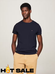 Camiseta Slim Tommy Hilfiger Sky Camiseta