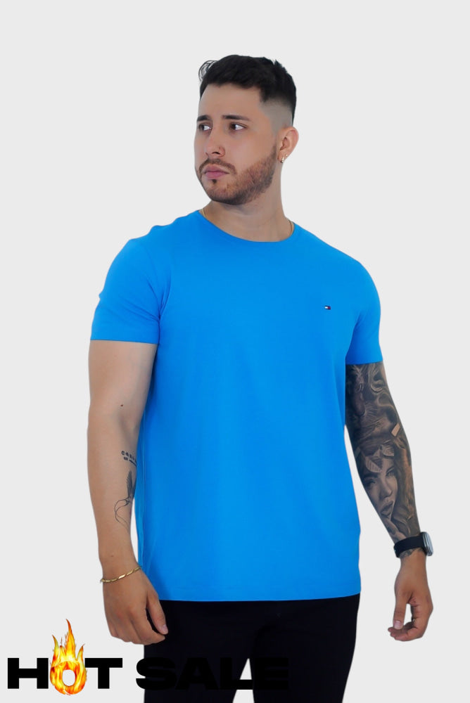 Camiseta Tommy Hilfiger Slim Blue Camiseta
