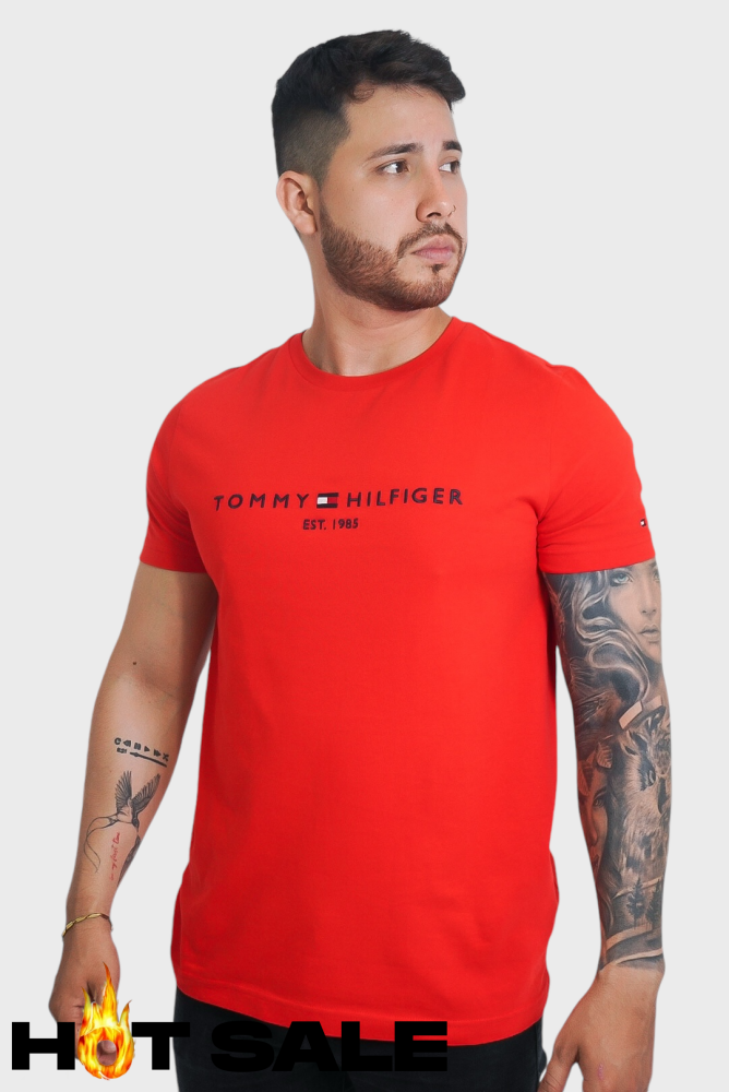 Camiseta Tommy Hilfiger Slim Red Camiseta