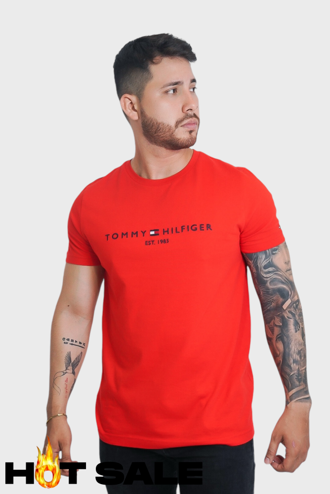 Camiseta Tommy Hilfiger Slim Red Camiseta