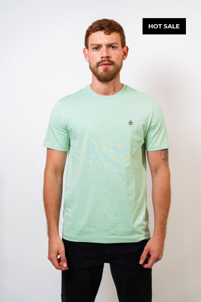 Camiseta Verde Básica Hombre Penguin - Camiseta