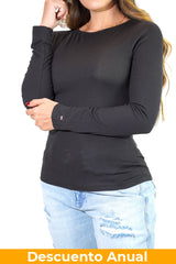 Camiseta Women Slim Tommy Hilfiger Black Camiseta