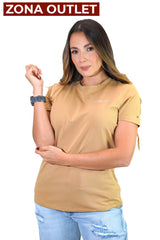 Camiseta Women Tommy Hilfiger Khaki Camiseta