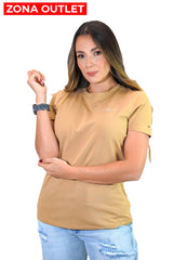 Camiseta Women Tommy Hilfiger Khaki Camiseta