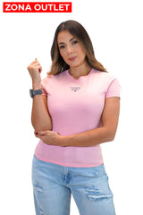 Camiseta Women Tommy Hilfiger Pink Camiseta