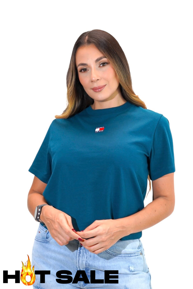Camiseta Women Tommy Hilfiger Seawater XS Camiseta