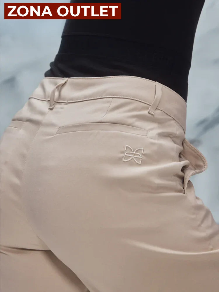 CELĒIT Cutout Pant Nude Pantalones