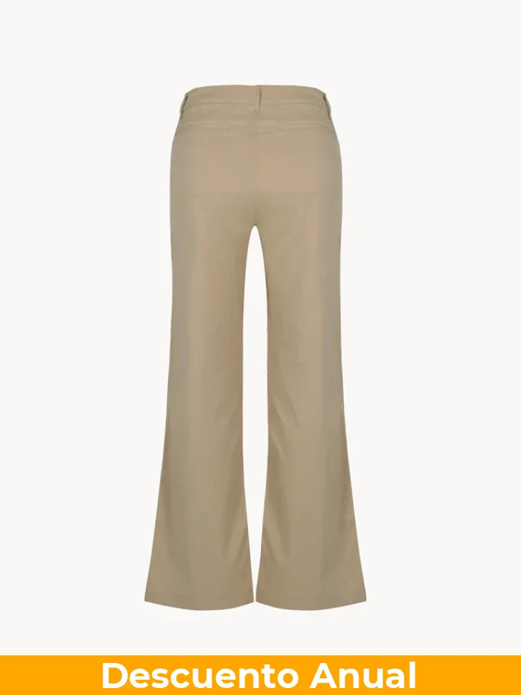 CELĒIT Cutout Pant Nude Pantalones