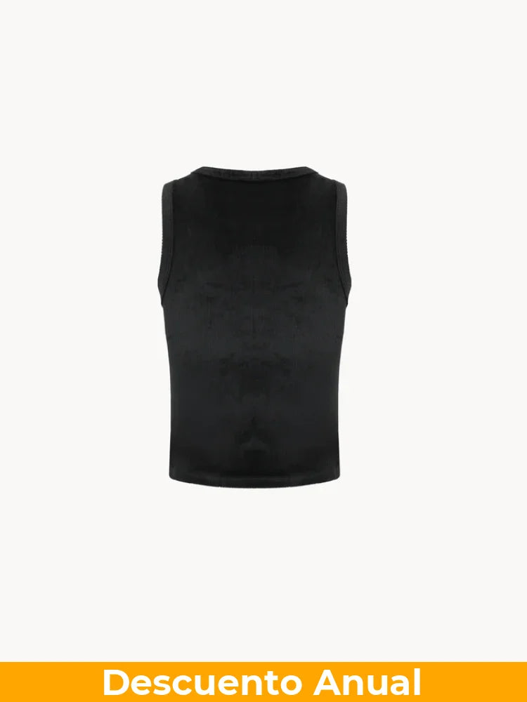 CELĒIT Label Tank Top Black Camiseta